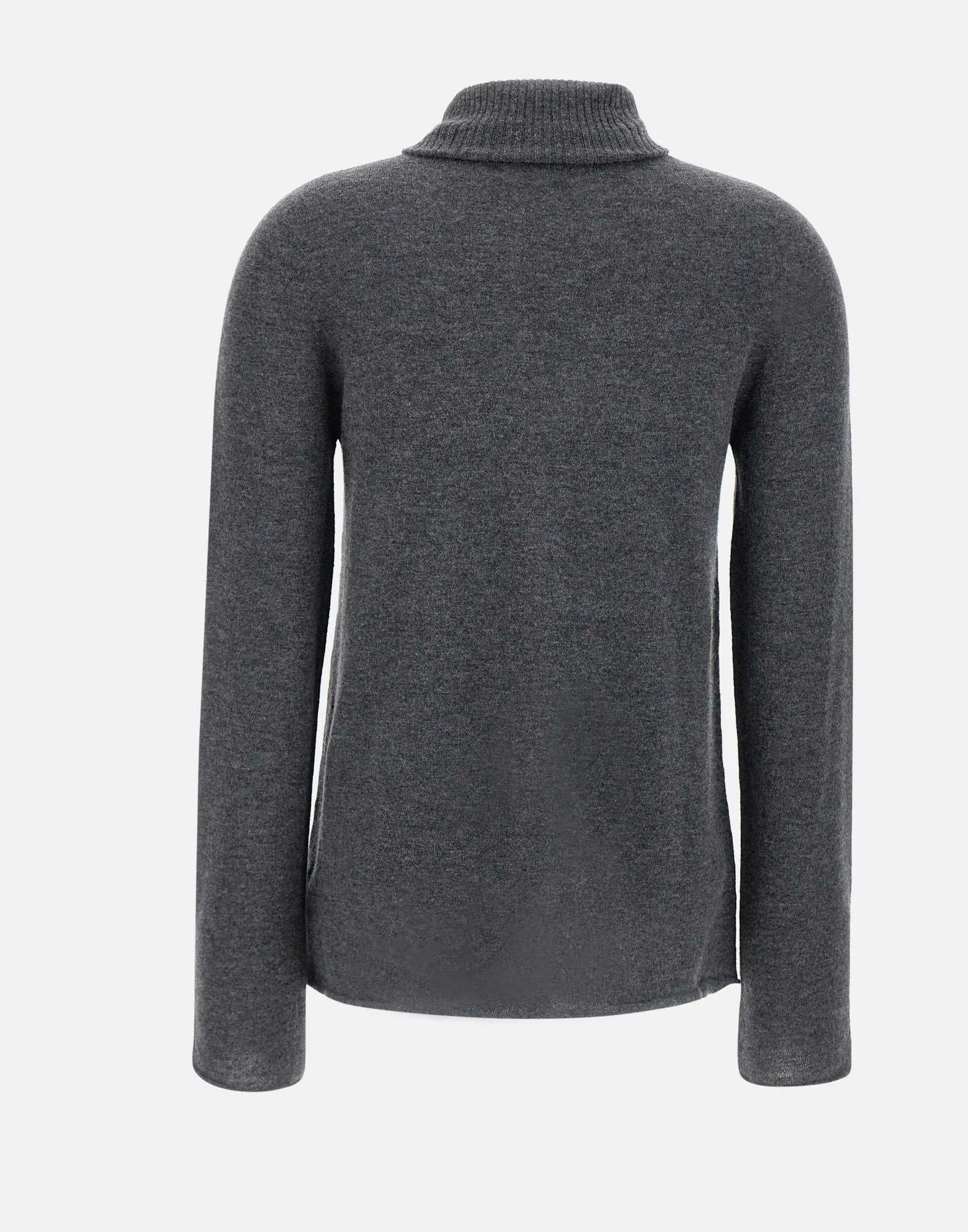 Wool Turtleneck Anthracite Grey Sweater