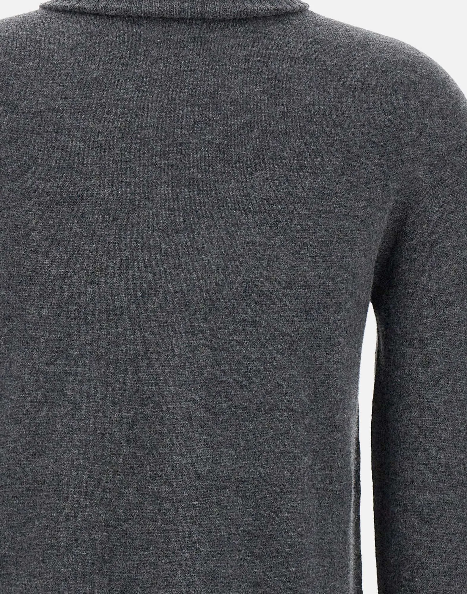 Wool Turtleneck Anthracite Grey Sweater