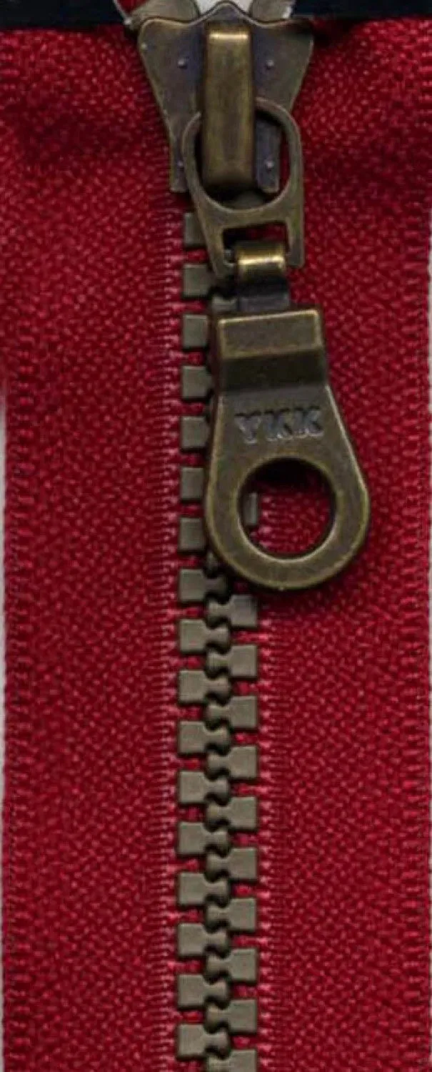 YKK Brastique  Decorative 1-way separating Zipper 24"